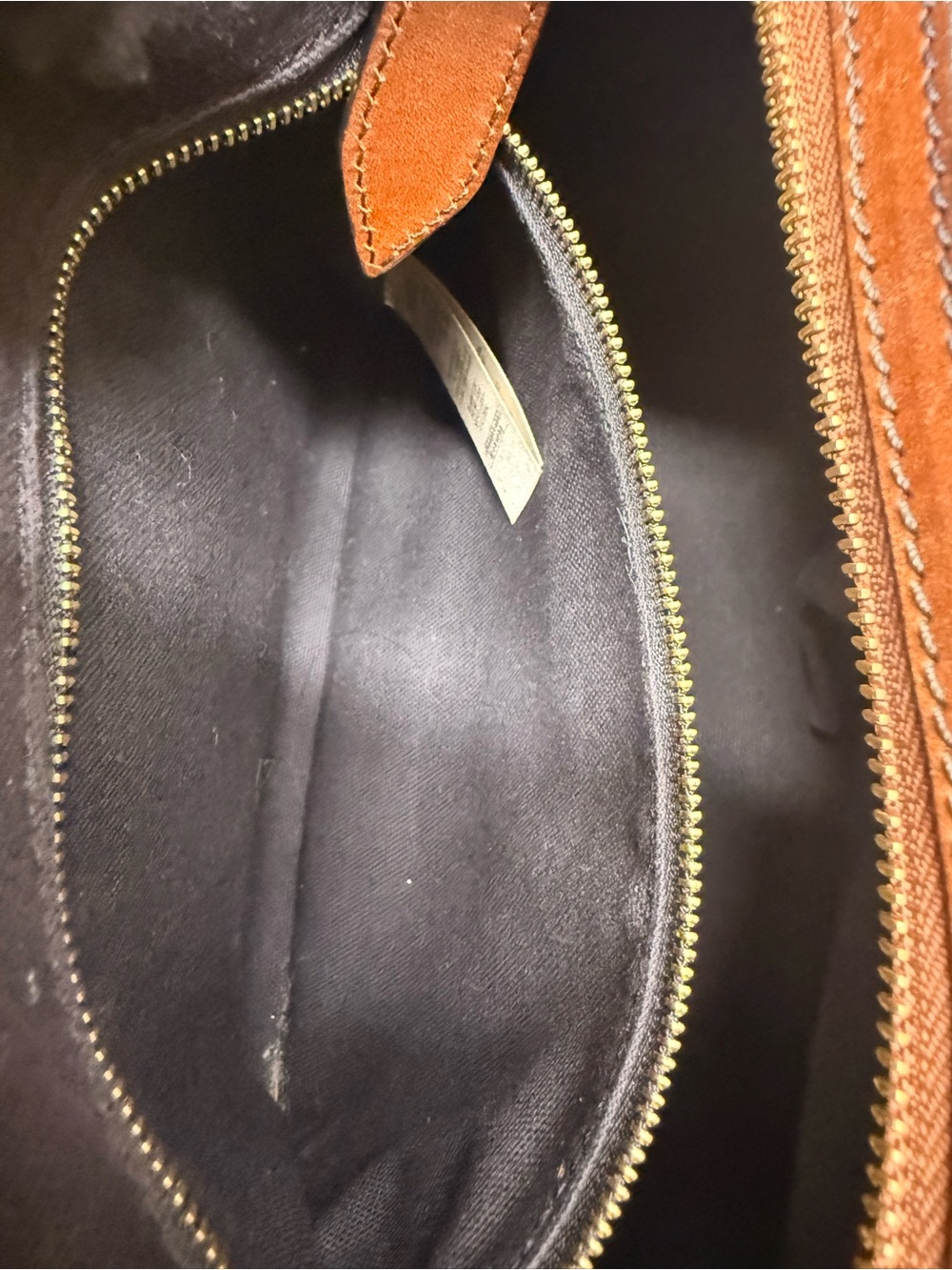 BURBERRY House Check Bowling Bag Brown Leather Handle - Picture 3 of 13